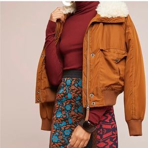 Anthropologie Dolan Floral Jacquard Pencil Skirt/ Size Small